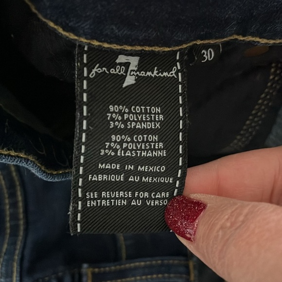 7 For Mankind jeans, size 30 waist - Picture 8 of 8